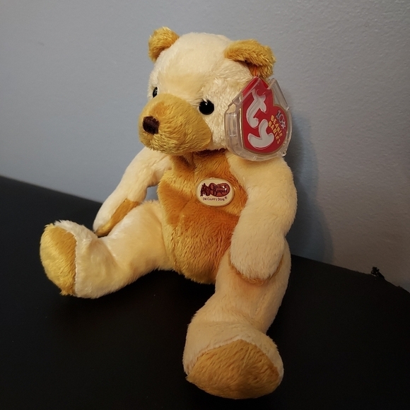 TY 10yrs Beanie Babies Cornbread "Cracker Barrel Bear" 2003 - Picture 4 of 5